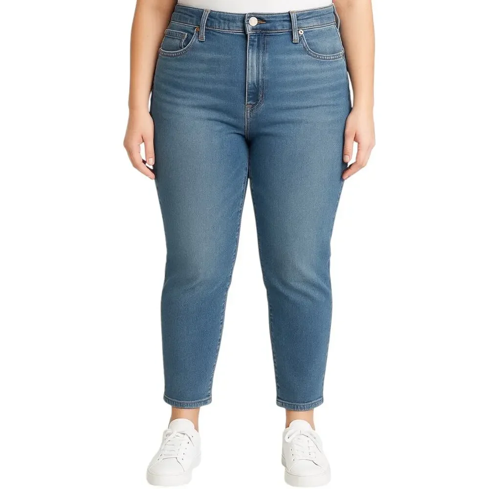Madewell Women's Blue High Waist Skinny Medium Wash Denim Jeans Pants Size 18